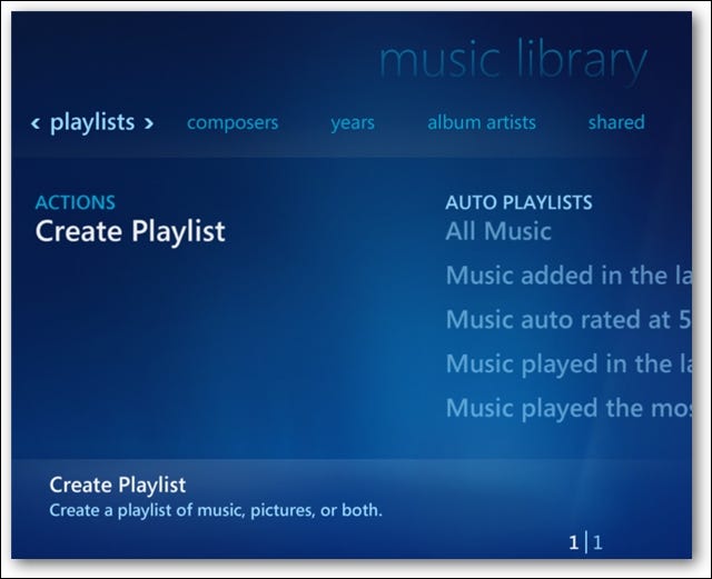 1626949596 979 Tworz listy odtwarzania muzyki w Windows 7 Media Center