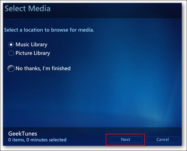 1626949597 219 Tworz listy odtwarzania muzyki w Windows 7 Media Center