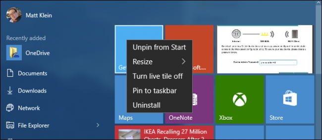 1627381853 45 Poznawanie nowego menu Start w systemie Windows 10