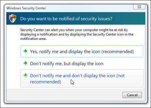 1627452048 196 Wylacz wyskakujace powiadomienia Centrum bezpieczenstwa w systemie Windows Vista
