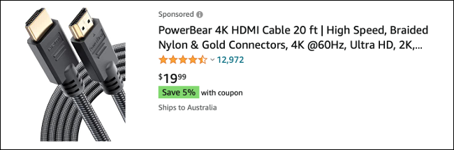 Kabel HDMI na Amazon