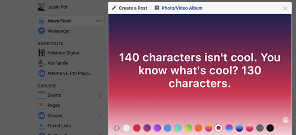 facebook 130 characters featured