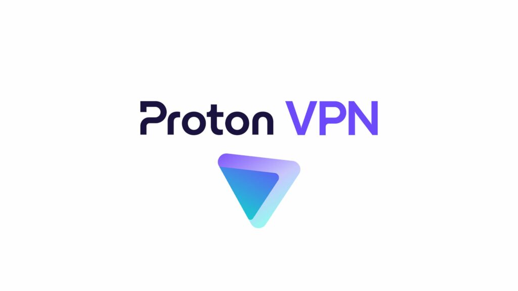 ProtonVPN logo on a white background